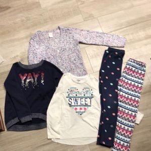 Gymboree comfy sweet cardi/sweater and more 7/8